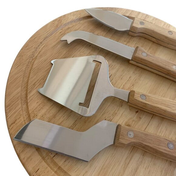 (ebay + posh)TOSCANA Picnic Time Circo Cheese Charcuterie Board & Tool Set Wood - Picture 14 of 14